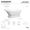 Aqua Eden Pedestal Bathtubs, 66.56 L, 29.13 W, White, Cast Iron VCTND663028 - alternate 2